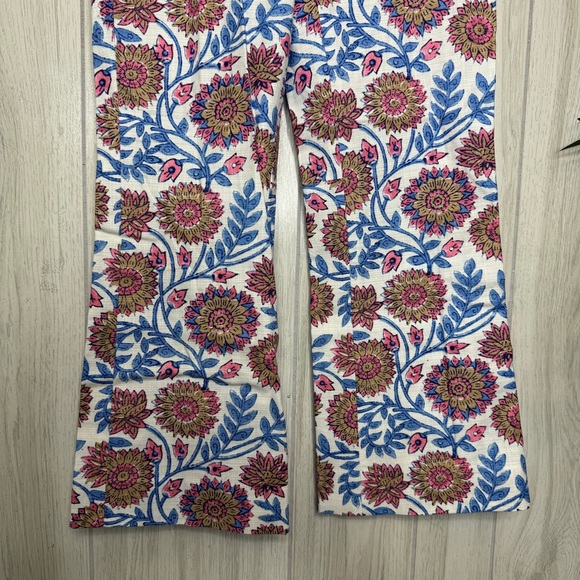 NEW J. Crew Hayden Cropped Kick Flare Pant in Floral Vine Block Print size 0 NWT - Picture 6 of 9